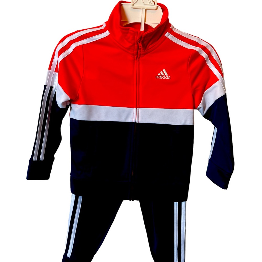 Adidas Little Kids Tracksuit Set - Unisex (Size 4)